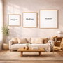 Wallity Pintura en Lienzo Decorativa Enmarcada 60 x 60 cm